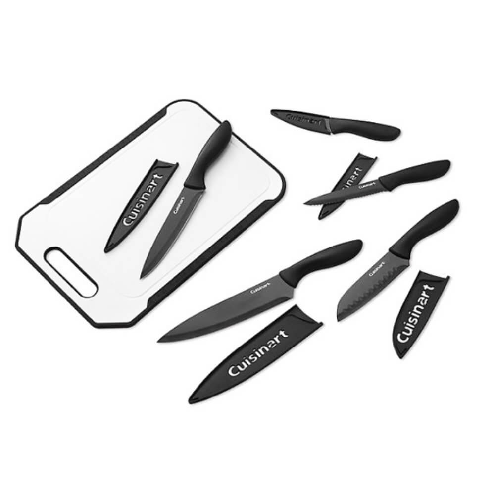 Cuisinart Ceramic-Coated Knife Set + Cutting Board - 11 Count Contarmarket