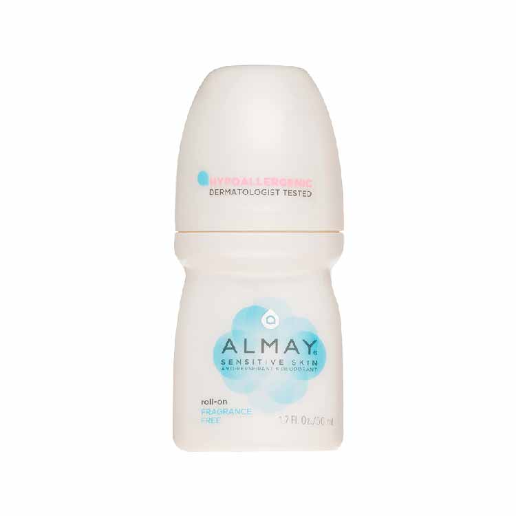 Almay - Anti-Perspirant & Deodorant Roll-On Sensitive Skin Fragrance Free - 1.7 OZ - 24 Pack