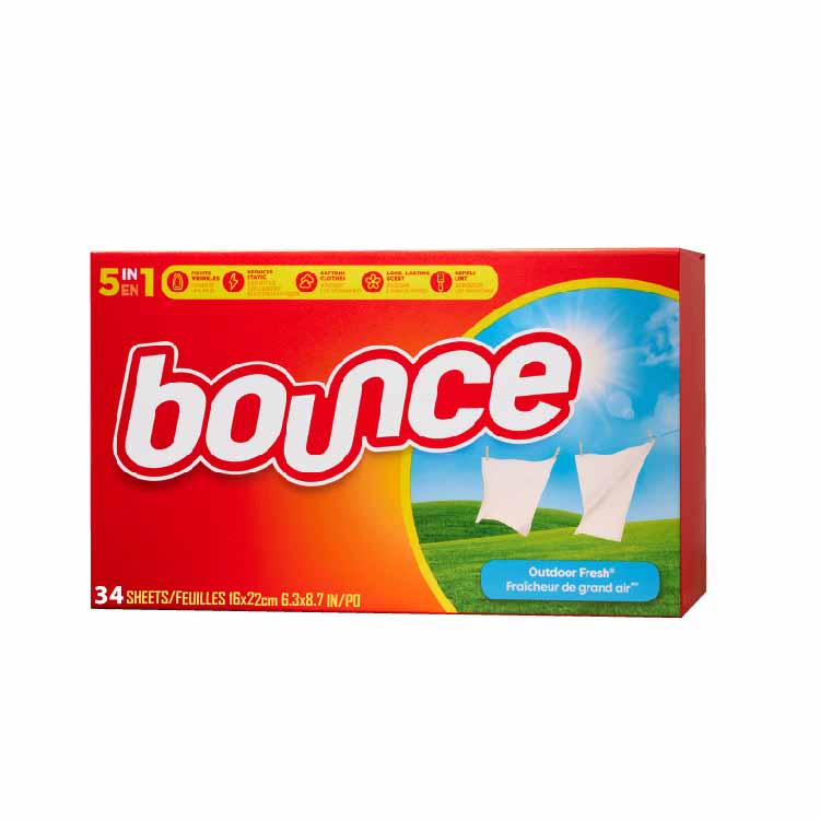 Bounce - Outdoor Fresh Fabric Softener Dryer Sheets - 34 Ct - 12 Pack
