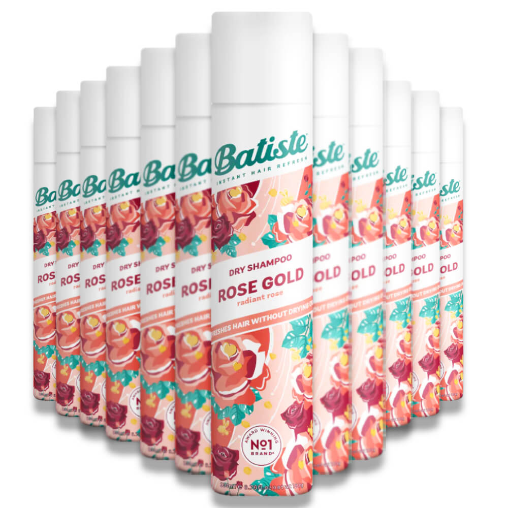 Batiste Dry Shampoo Radiant Rose Gold - 3.81 oz - 12 Pack Contarmarket