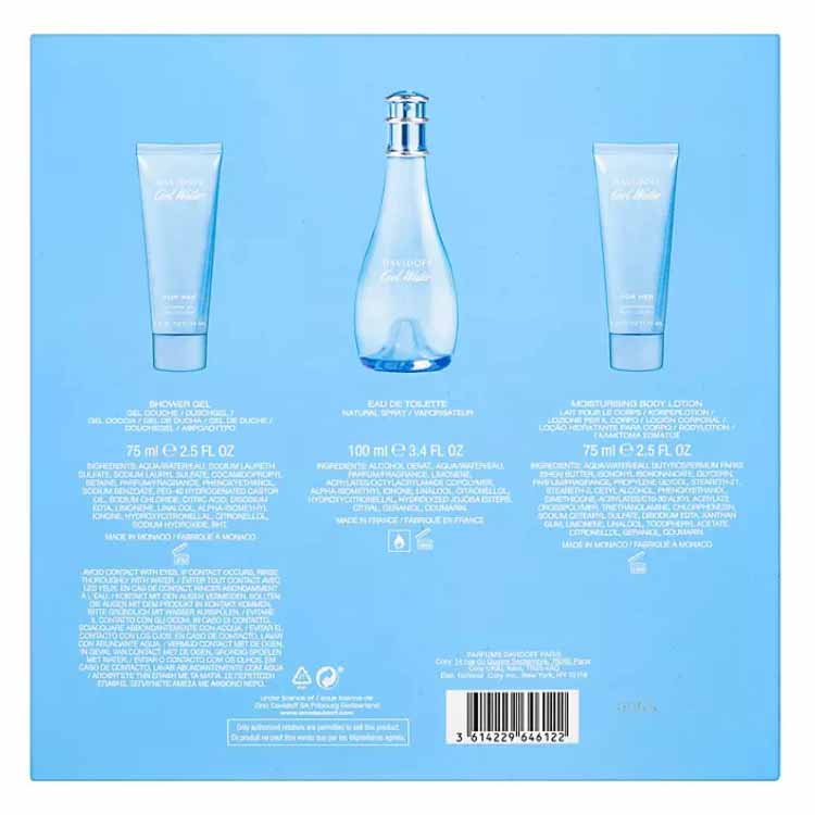 Davidoff - Cool Water Fragance, Woman - 3 Piece Set
