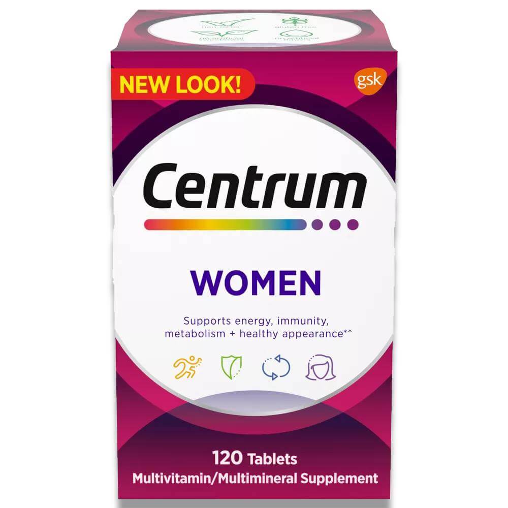 Centrum Women Multivitamin - 120 Tablets - 12 Pack Contarmarket