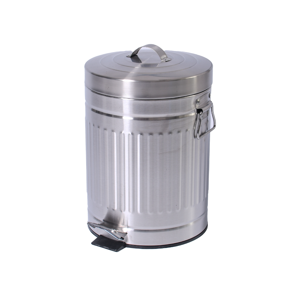 Galvanized Iron Trash Can - 5 Liters Contarmarket