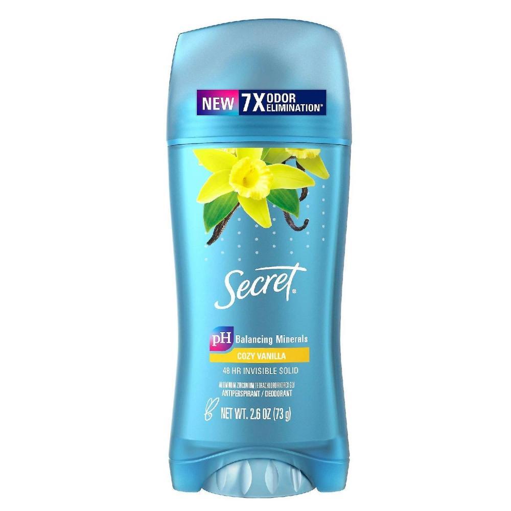 Secret Invisible Solid Anti Perspirant Vanilla - 2.6 Oz - 240 Pack