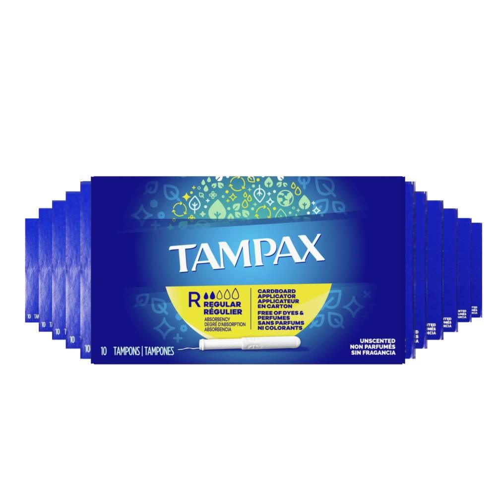 Tampax Regular Tampons 12 Pack Contarmarket