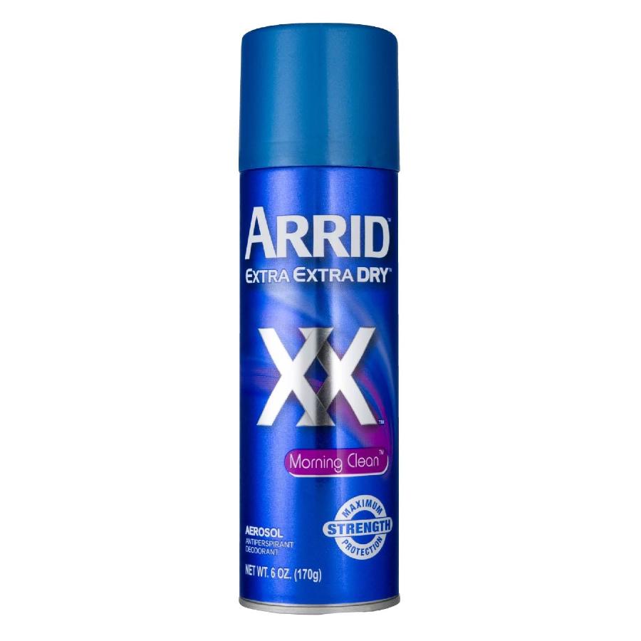 Arrid XX Anti-Perspirant & Deodorant Spray, Morning Clean - 6 oz - 12 Pack