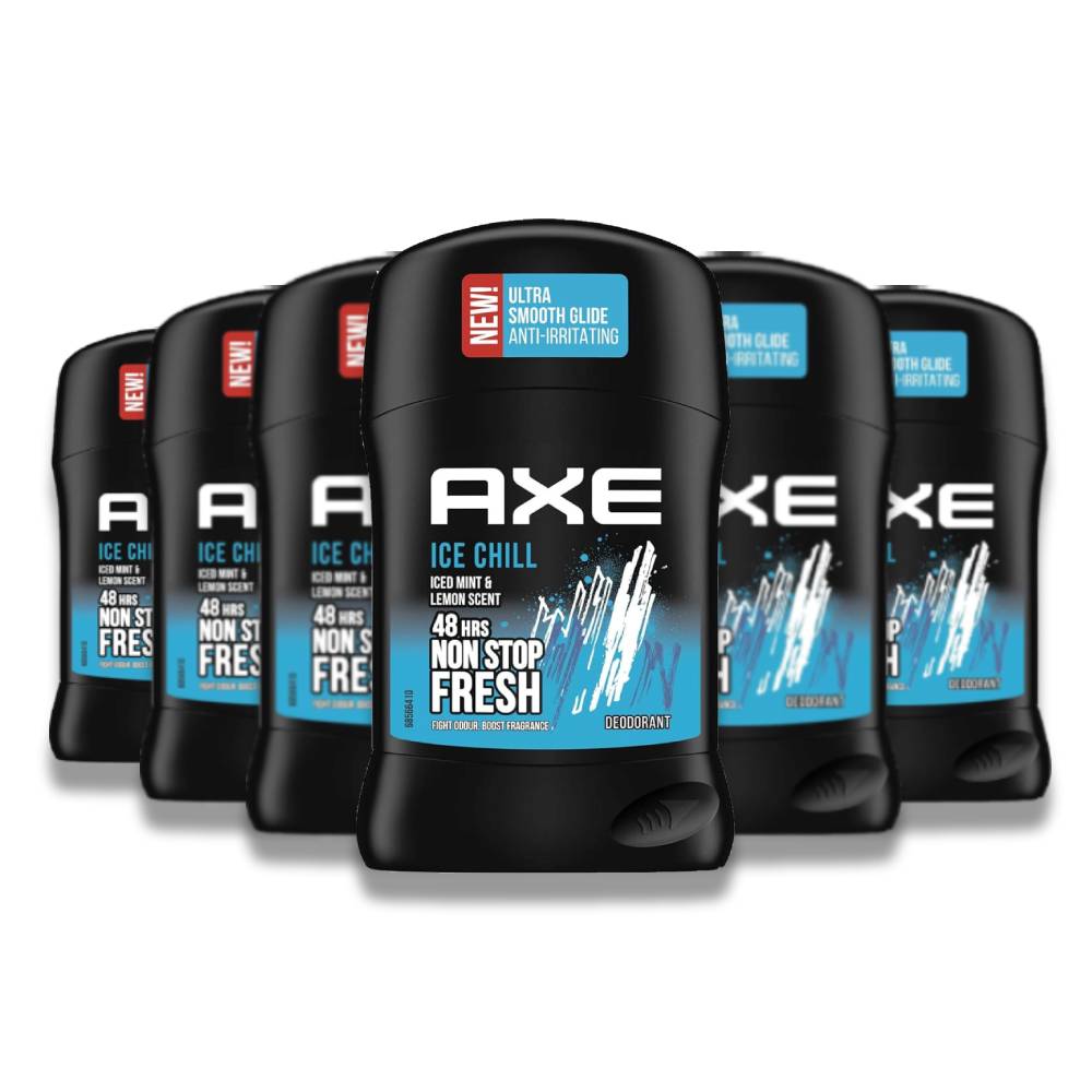 Axe - Deodorant Stick Rock Ice Chill - 50 ml - 6 Pack