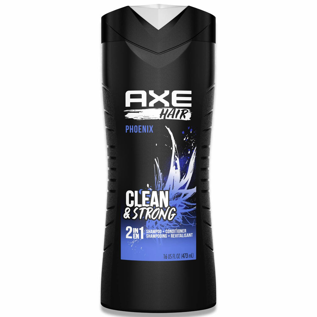 Axe Clean & Strong 2 in 1 Shampoo + Conditioner Phoenix 16 Oz 4 Pack Contarmarket