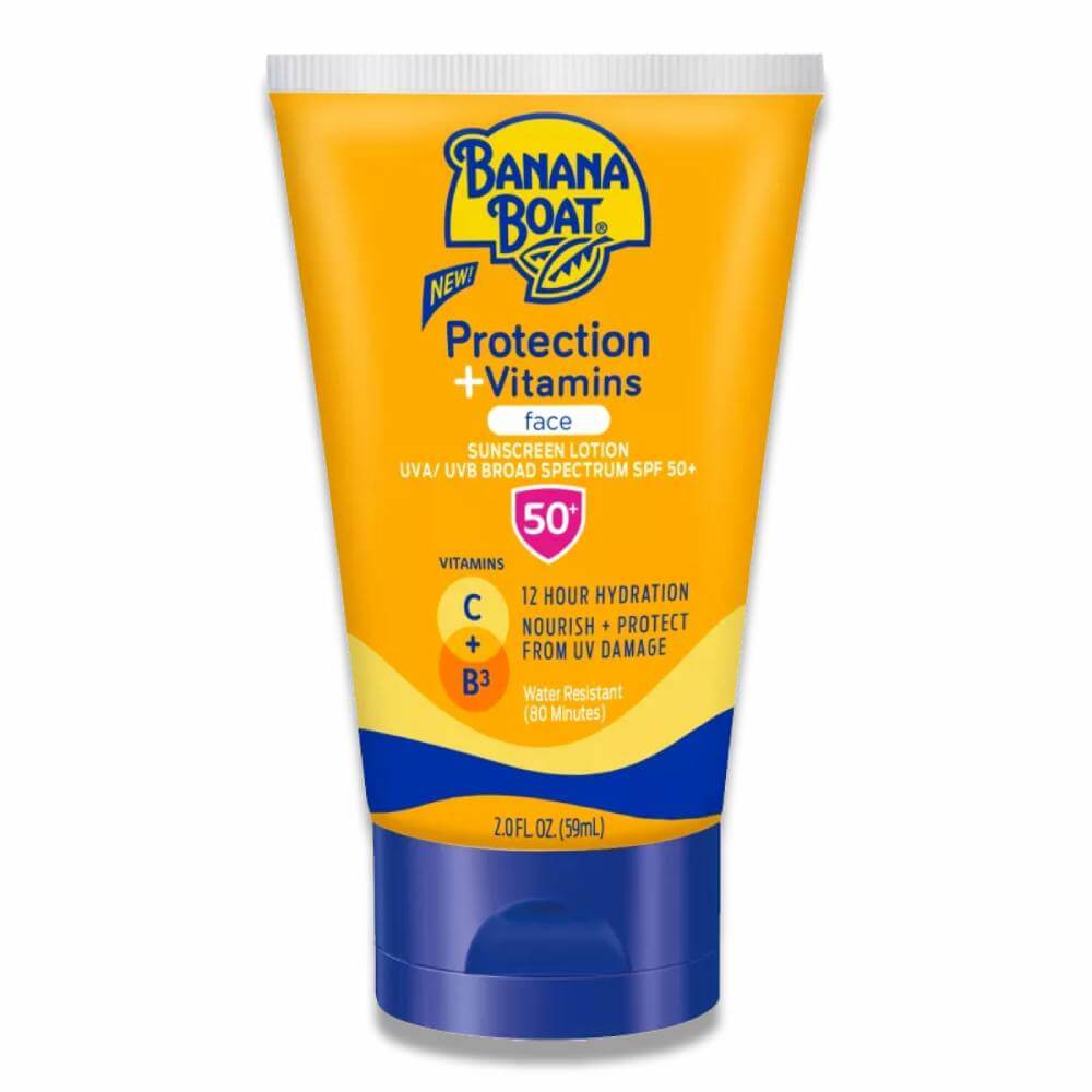Banana Boat Protect Plus Vitamins Sunscreen SPF 50 2 Oz 12 Pack Contarmarket