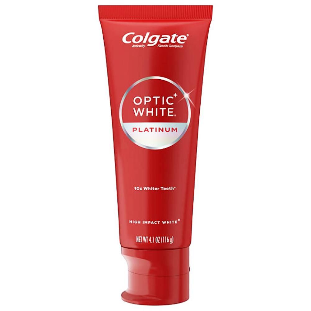 Colgate Optic White Platinum Teeth Whitening Toothpaste 4.1 Oz 4 Pack Contarmarket