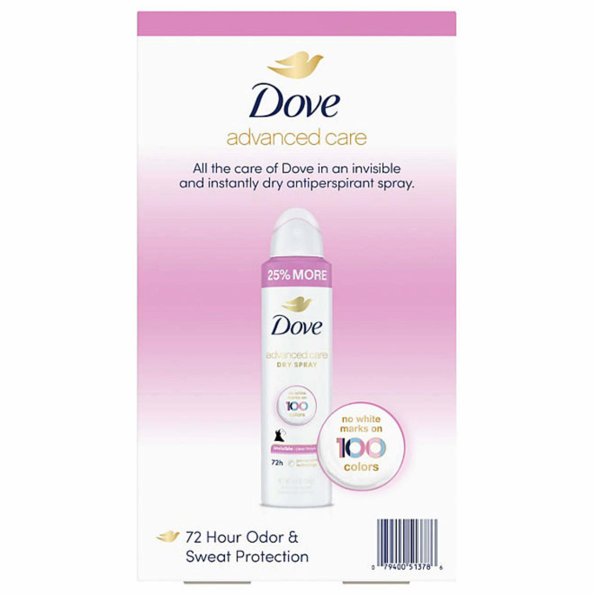 Dove Advanced Care Clear Finish Antiperspirant Spray 4.8 Oz 3 Pack Contarmarket