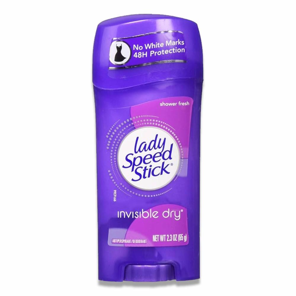 Lady Speed Stick Invisible Dry Antiperspirant & Deodorant, Shower Fresh 2.3 oz - 12 Pack