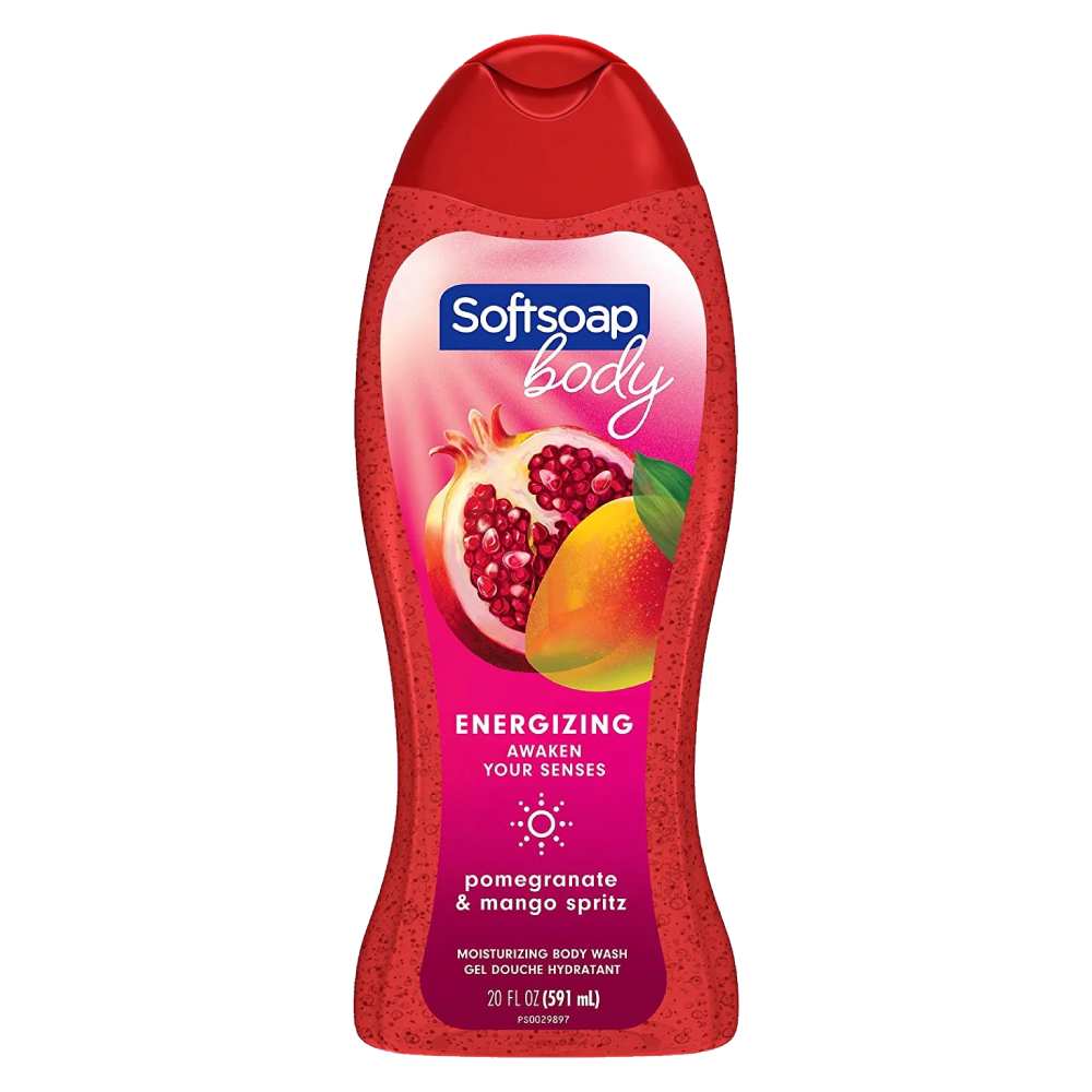 Softsoap - Body Wash, Moisturizing Pomegranate and Mango Spritz Scent - 20 Oz - 4 Pack