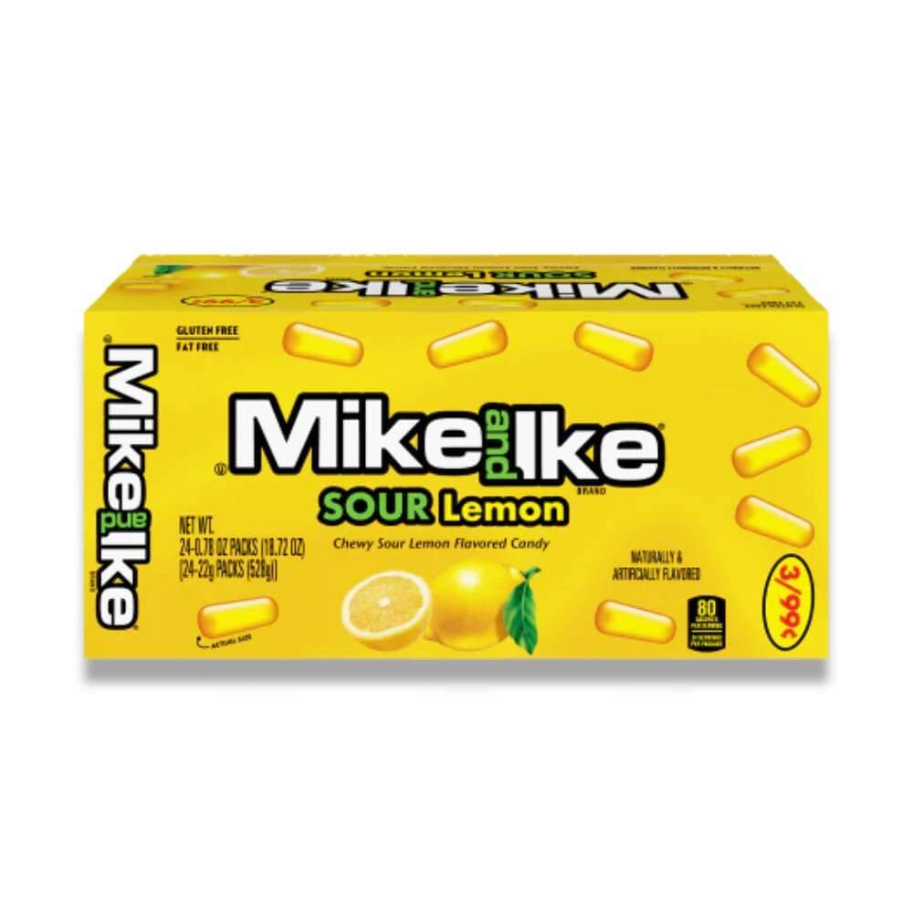 Mike & Ike Sour Lemon Candy - 0.78 Oz - 24 Ct Each Contarmarket