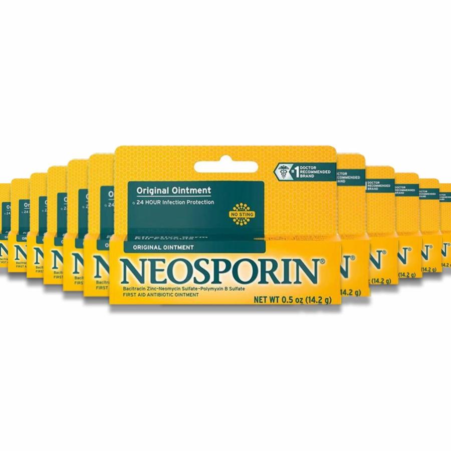 Neosporin - Original First Aid Antibiotic Ointment, Wound Care Treatment 0.5 Oz - 12 Pack