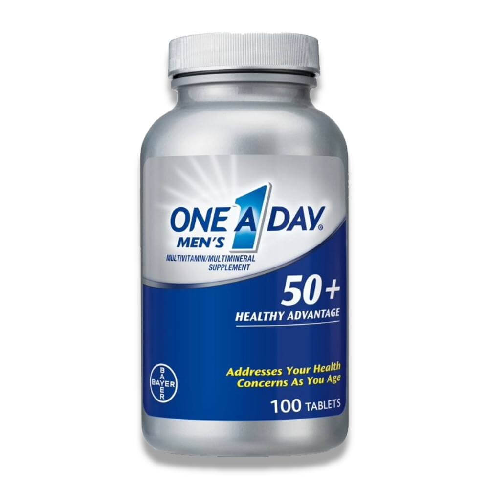 One A Day Men's 50+ Healthy Advantage Multivitamins - 100 Ct - 24 Pack Contarmarket