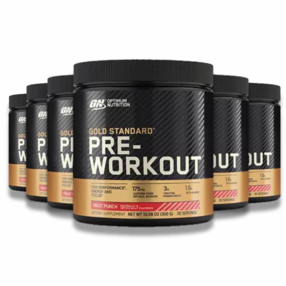 Optimum Nutrition Gold Standard Pre-Workout - Fruit Punch - 6 Pack Contarmarket