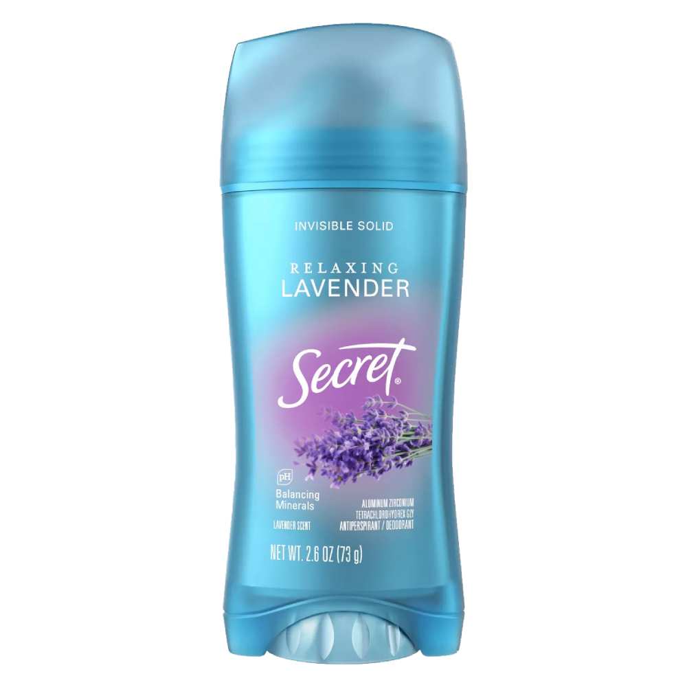 Secret Invisible Solid Lavender Antiperspirant & Deodorant 2.6 Oz - 12 Pack