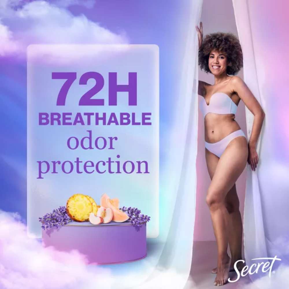 Secret Invisible Solid Lavender Antiperspirant & Deodorant 2.6 Oz - 12 Pack