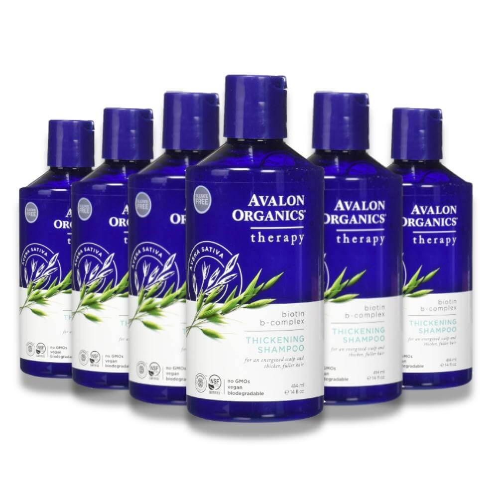 Avalon Organics Thickening Shampoo Biotin 14 Oz 6 Pack