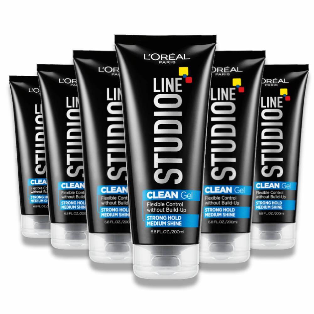 L'Oreal Studio Line Clear Minded Clean Gel - 6.8 Oz - 6 Pack Contarmarket