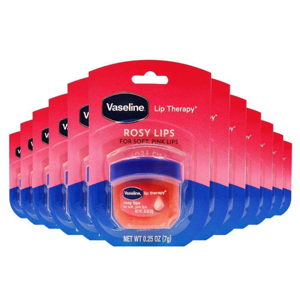 Vaseline Lip Therapy Rosy Lips Lip Balm 0.25 oz -32 Pack