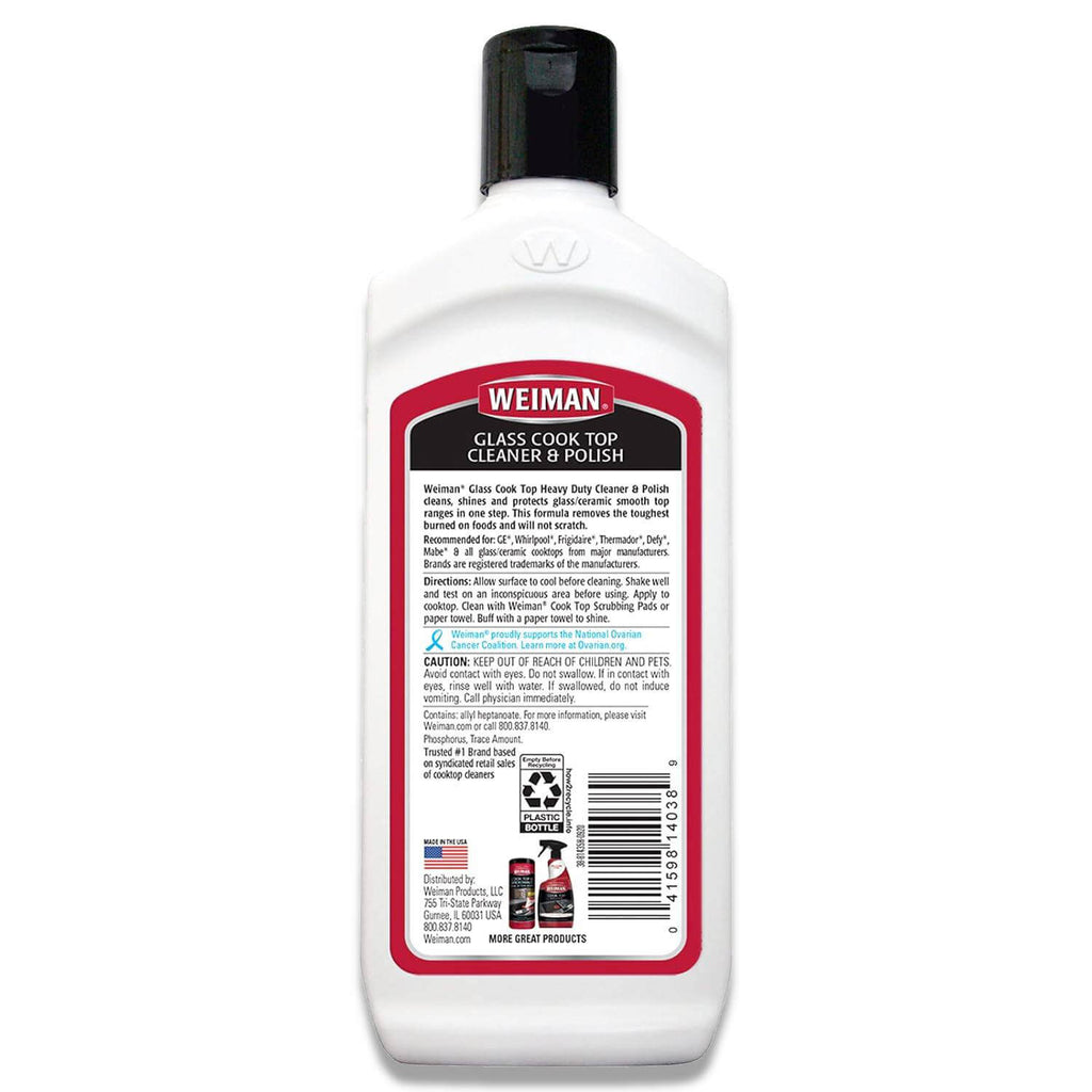 Weiman Glass Cooktop Cleaner & Polish - 10 Oz - 6 Pack Contarmarket