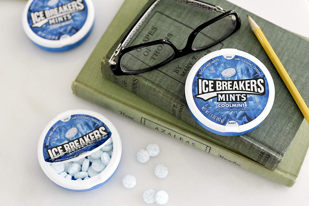 Ice Breakers Sugar Free Mints, Coolmint - 24 Packs of 8