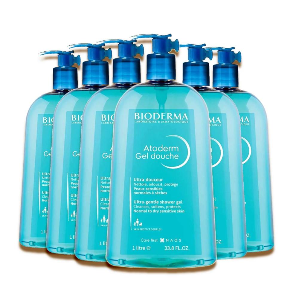 Bioderma Atoderm Hydrating Shower Gel 33.8 fl oz 6 Pack Contarmarket
