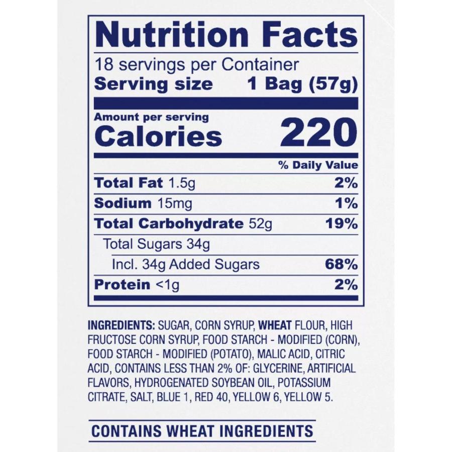 Airheads Xtremes Candy - Sweetly Sour Strips, 2 oz Packs, 18 Count Bulk Box