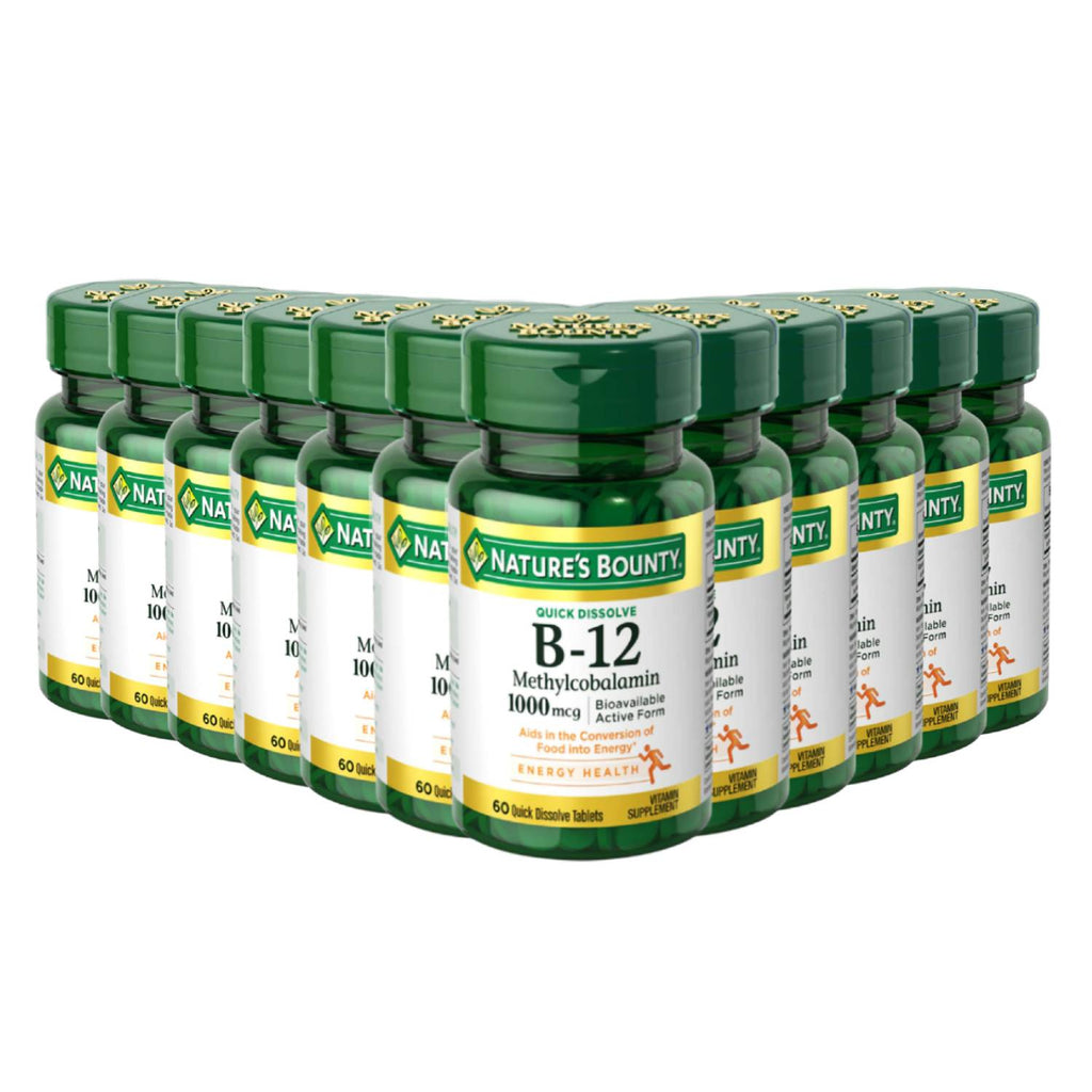  Nature's Bounty Vitamin B-12 1000 mcg - Bulk Contarmarket