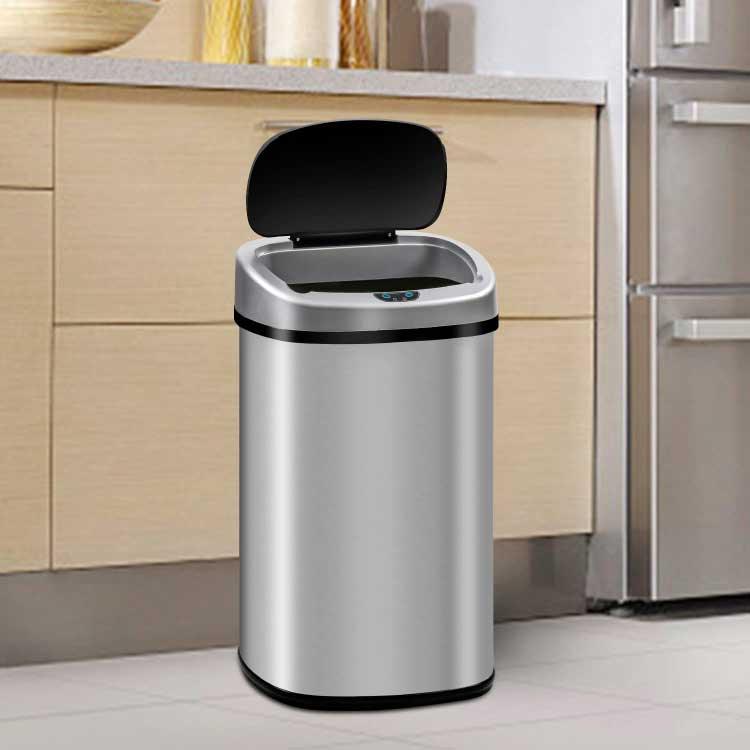 Stainless Steel Trash Can With Sensor - 30 Liters (7.9 Gallons)