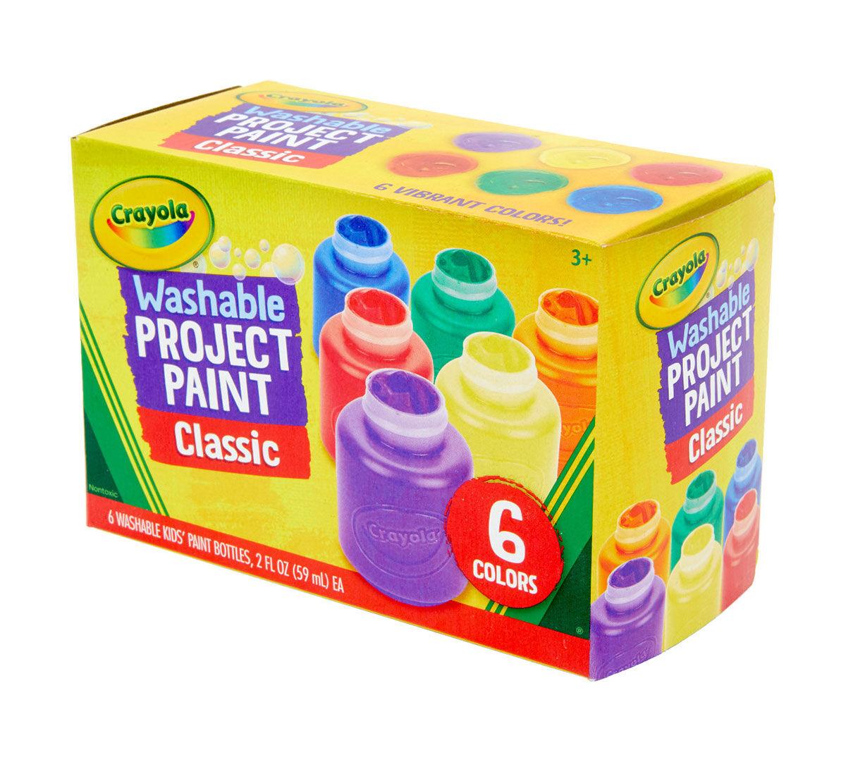 Crayola - Washable Kids' Paint Set, 6-Colors Each