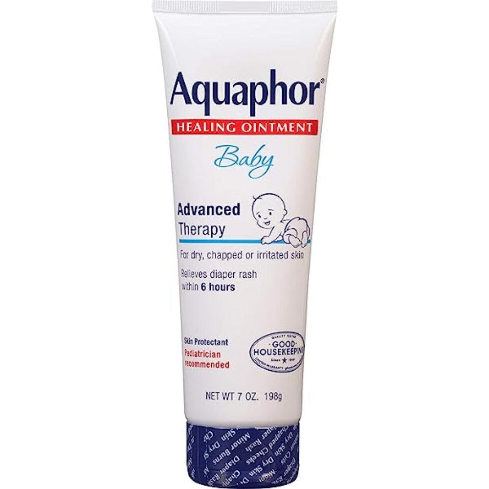 Aquaphor Baby Healing Ointment Advanced Therapy Skin Protectant - Dry Skin and Diaper Rash Ointment 7 oz - 12 Pack