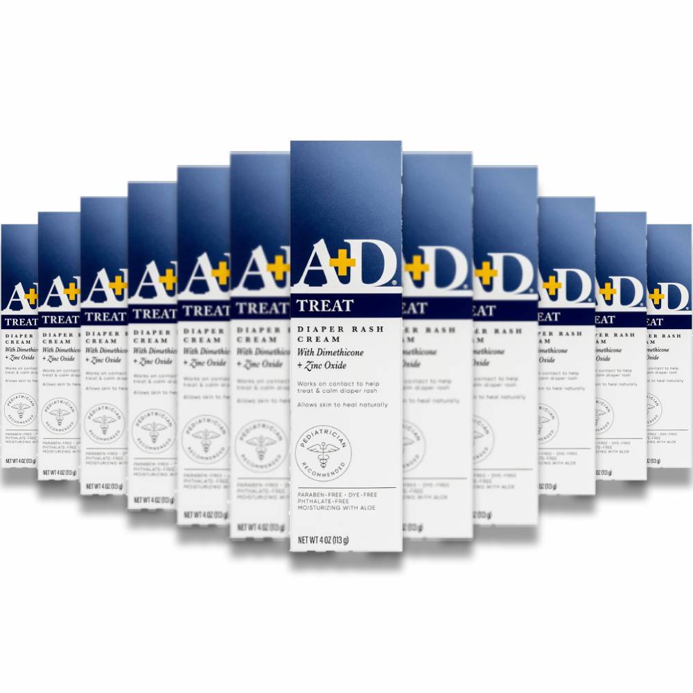 A And D - Zinc Oxide Diaper Rash Cream for Irritated Skin - 4 Oz - 36 Pack