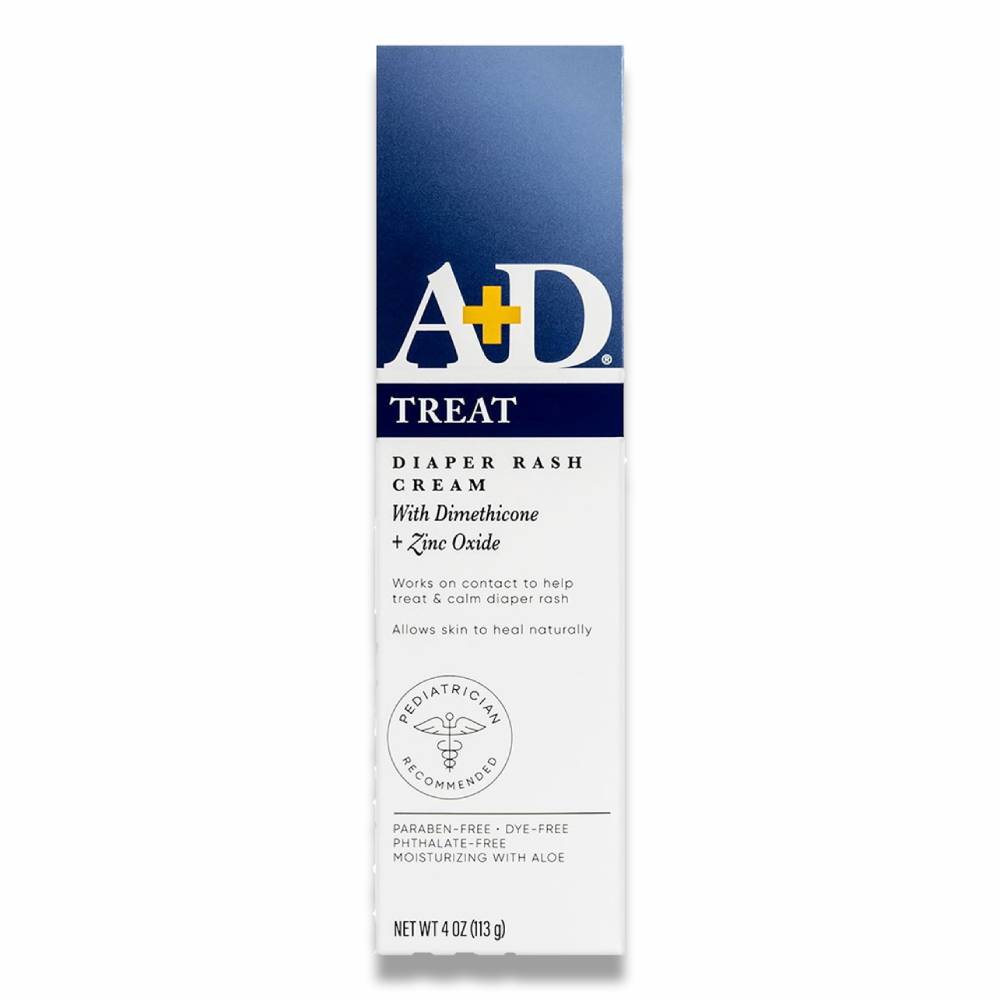 A And D - Zinc Oxide Diaper Rash Cream for Irritated Skin - 4 Oz - 36 Pack