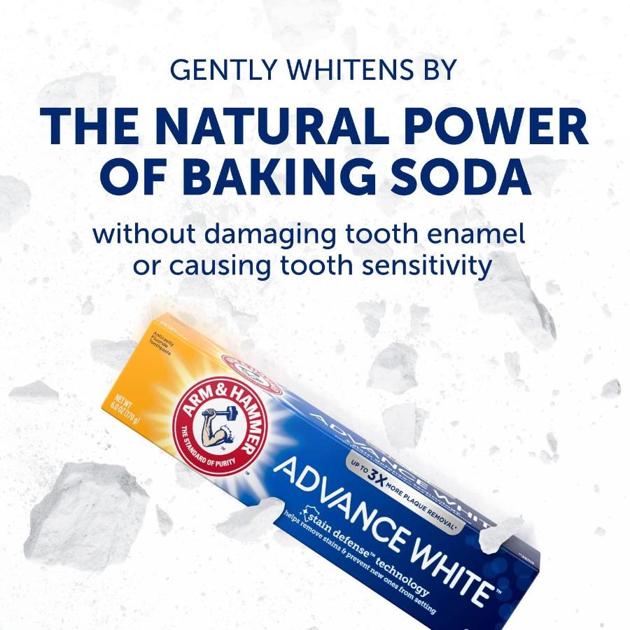 Arm & Hammer Advance White Toothpaste, Clean Mint, 4.3 oz - 6 Pack