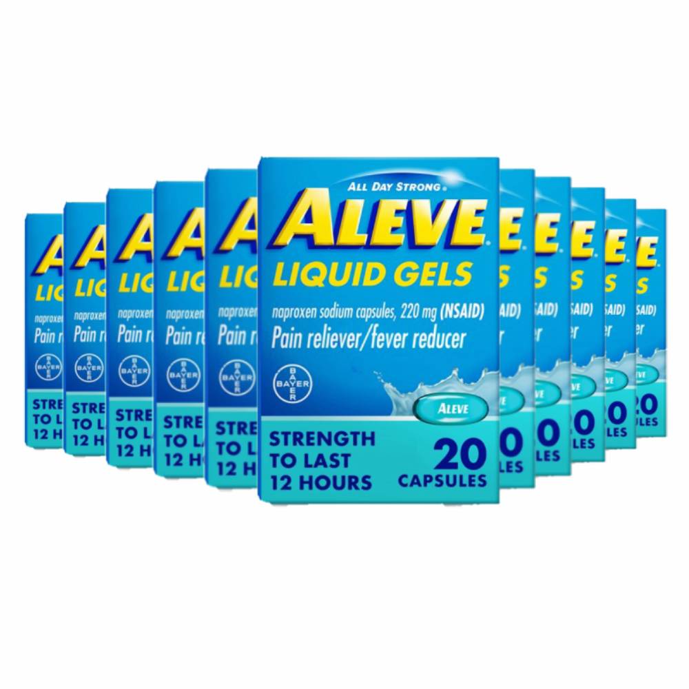  Aleve Naproxen Sodium Liquid Gels - 12 Pack Contarmarket