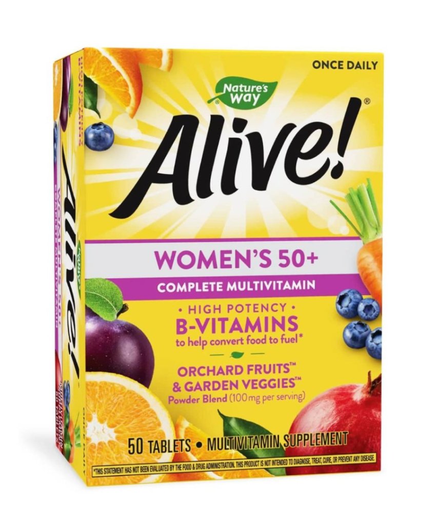 Nature's Way, Alive! Women's 50+ Complete Multivitamin, 50 Tablets- 12 Pack