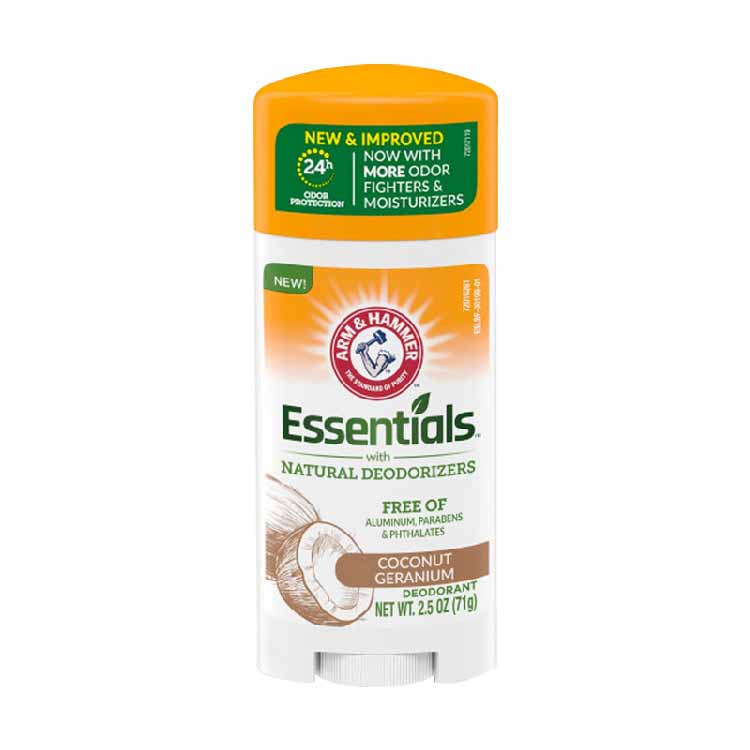 Arm & Hammer Essentials Natural Deodorant Coconut Geranium - 2.5 oz  - 12 Pack