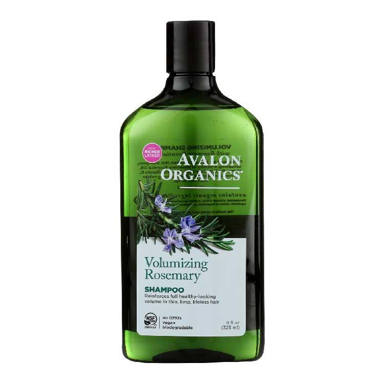 Avalon Organics Volumizing Rosemary Shampoo, 11 Fl. oz, 6 Pack