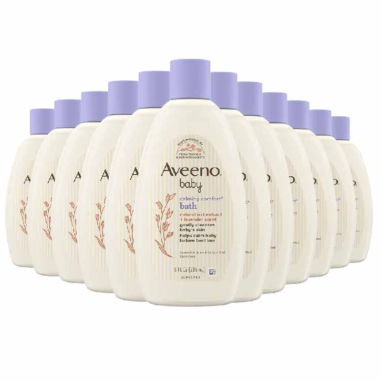 Aveeno Baby Calming Comfort Bath & Wash 8 fl oz - 24 Pack