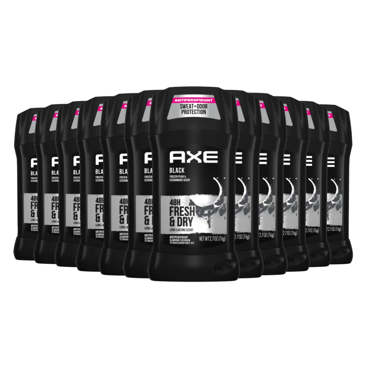 Axe Deodorant Antiperspirant Stick Black  2.7oz - 12 Pack