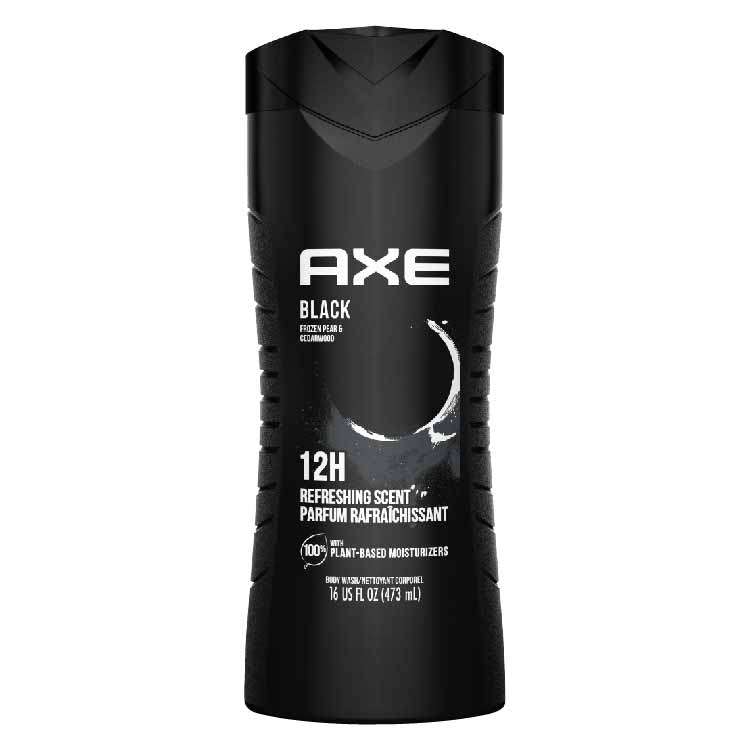Axe Body Wash Black Frozen Pear & Cedarwood Scent - 16 fl oz- 4 Pack