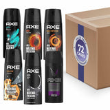 Axe Deodorant Body Spray  72 pack - 6 Fragances (12 Fragances/ea) - 150ml/5.07oz