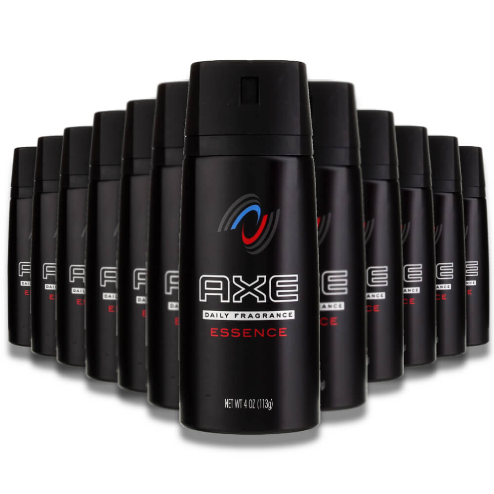 Axe Deodorant Body Spray for Men Essence - 4 oz - 12 Pack Contarmarket