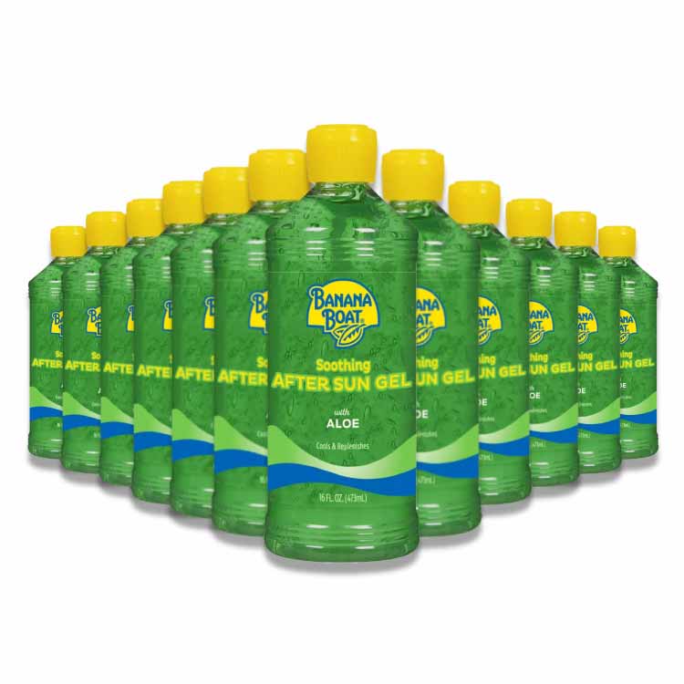 Banana Boat - Aloe Vera Gel After Sun Treatment - 16 Oz - 12 Pack