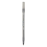 BIC Round Stic Xtra Life Ballpoint, 1mm, Medium, Black, 60ct.