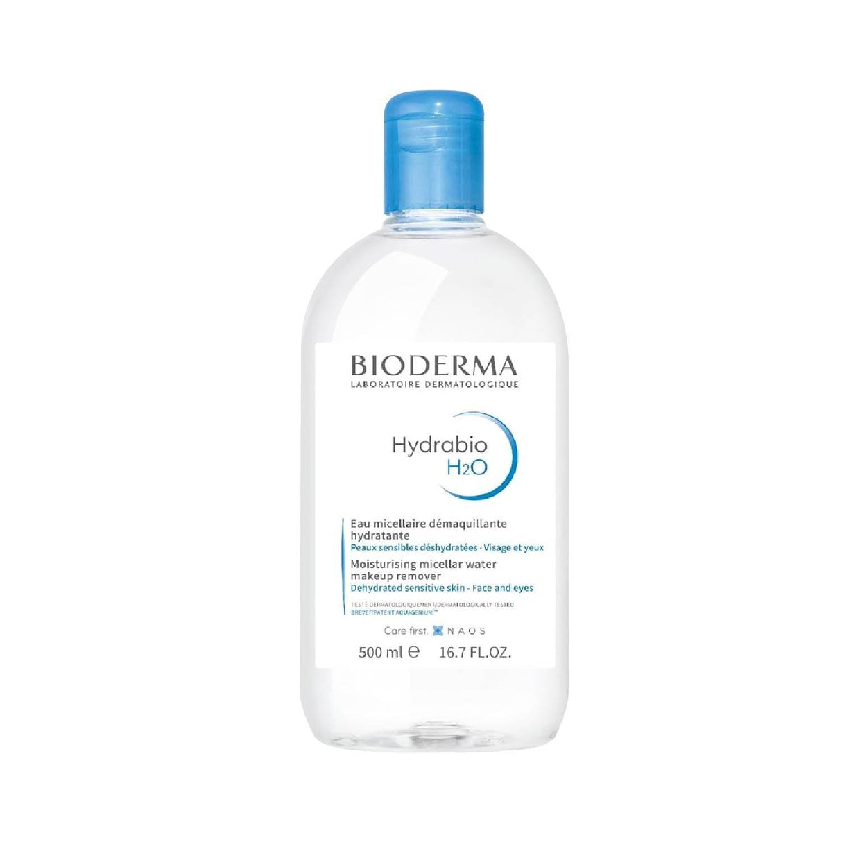 Bioderma Hydrabio H2O Micellar Water Makeup Remover, 16.7 fl oz - 12 Pack