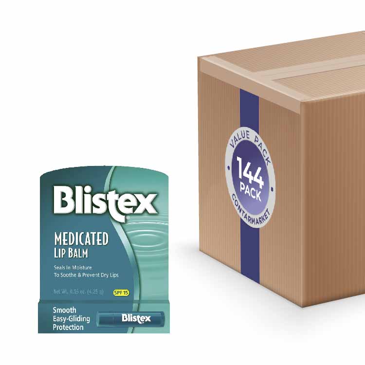 Blistex Lip Protectant Medicated Balm 0.15 oz Tubes - 144 Pack